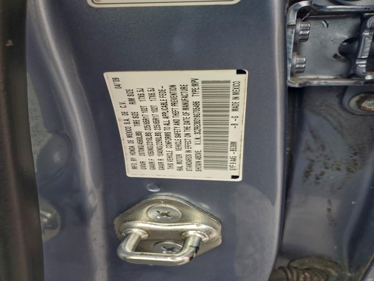 2009 HONDA CR-V LX photo 13