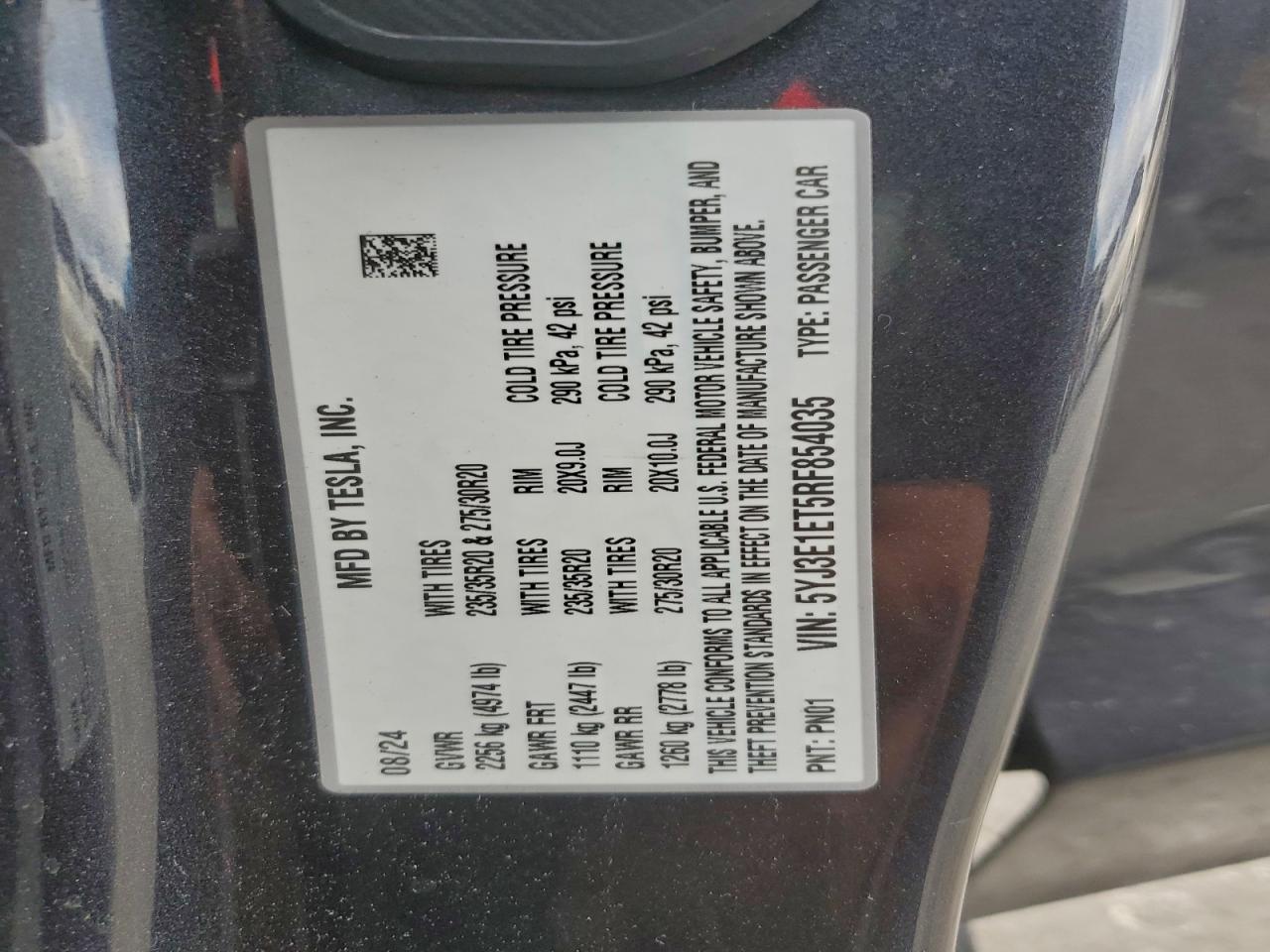 2024 TESLA MODEL 3 photo 12