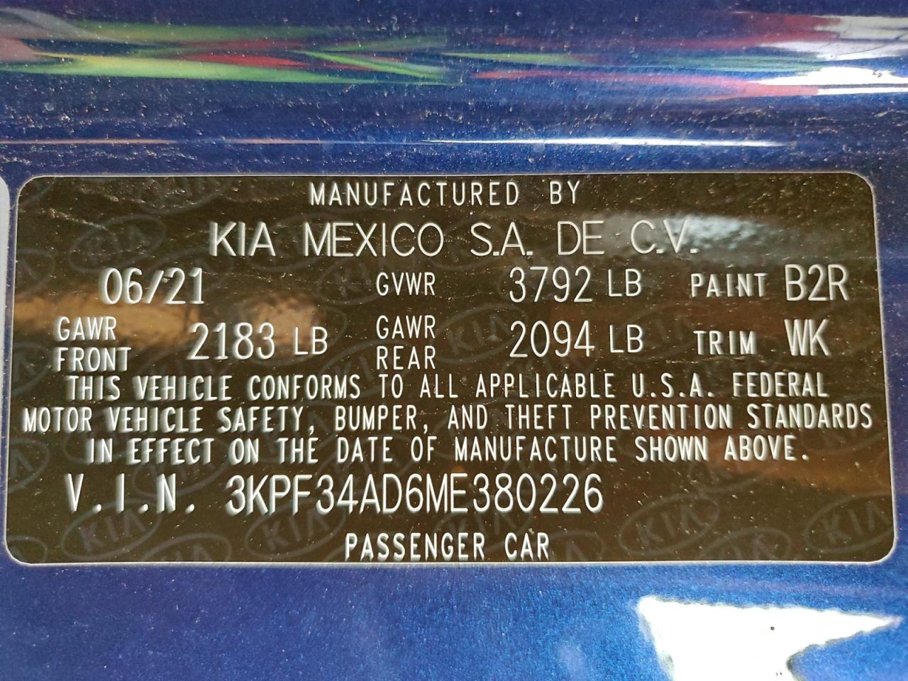 2021 KIA FORTE GT LINE photo 13