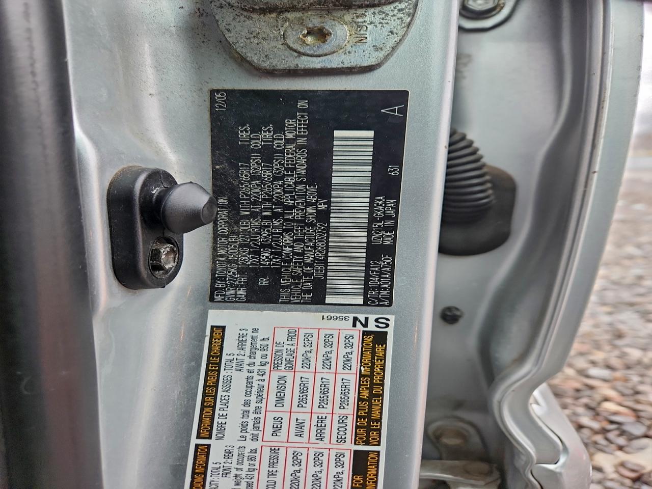 2006 TOYOTA 4RUNNER SR5 photo 37