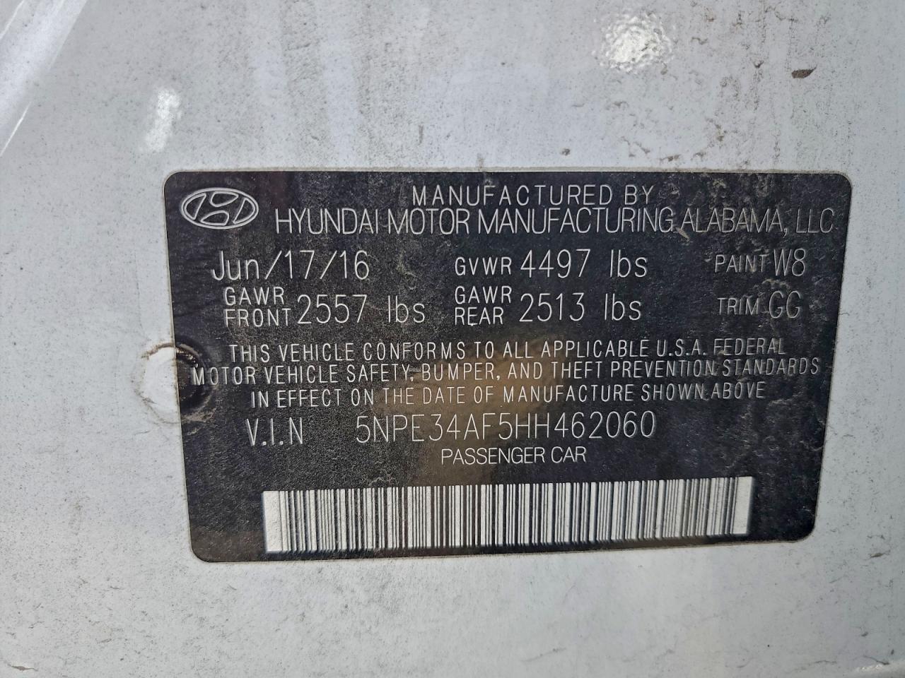 2017 HYUNDAI SONATA SPORT photo 12