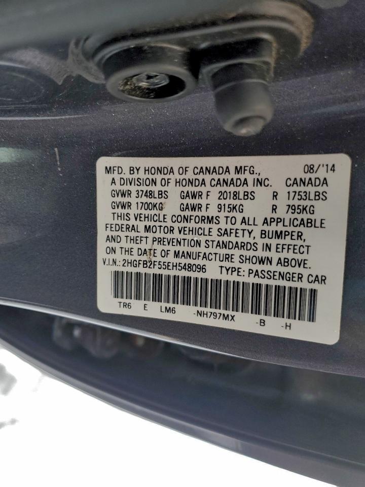 2014 HONDA CIVIC LX photo 12