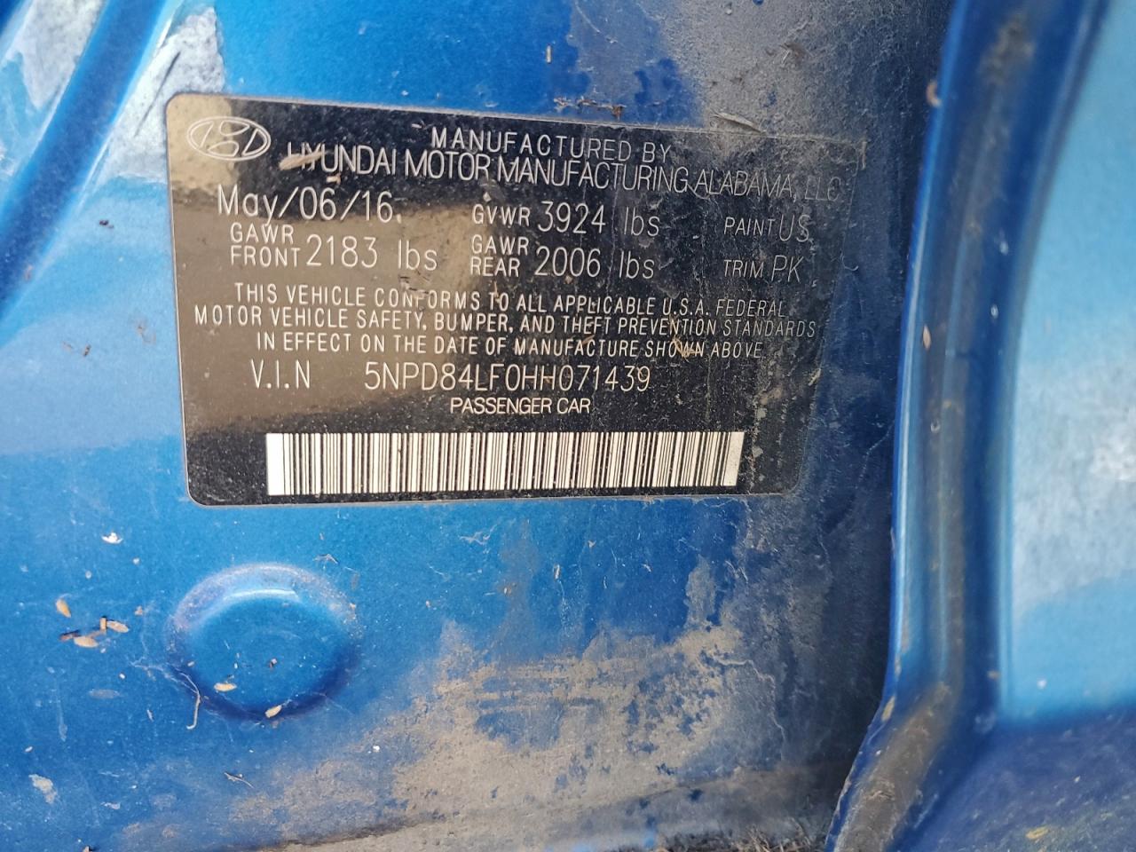2017 HYUNDAI ELANTRA SE photo 12