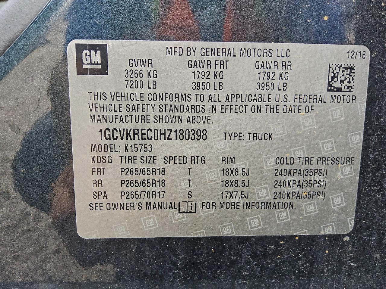 2017 CHEVROLET SILVERADO K1500 LT photo 13