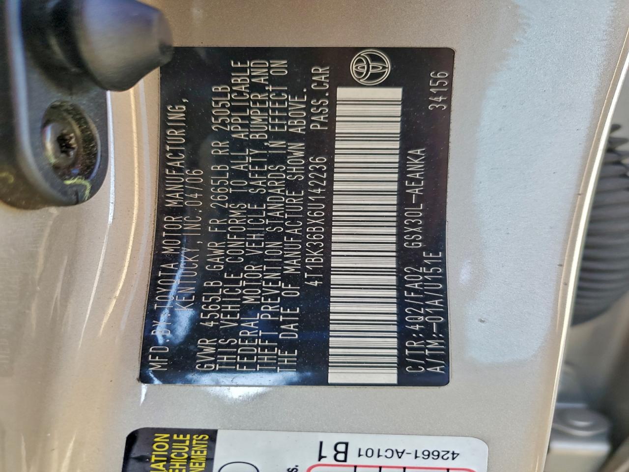 2006 TOYOTA AVALON XL photo 12