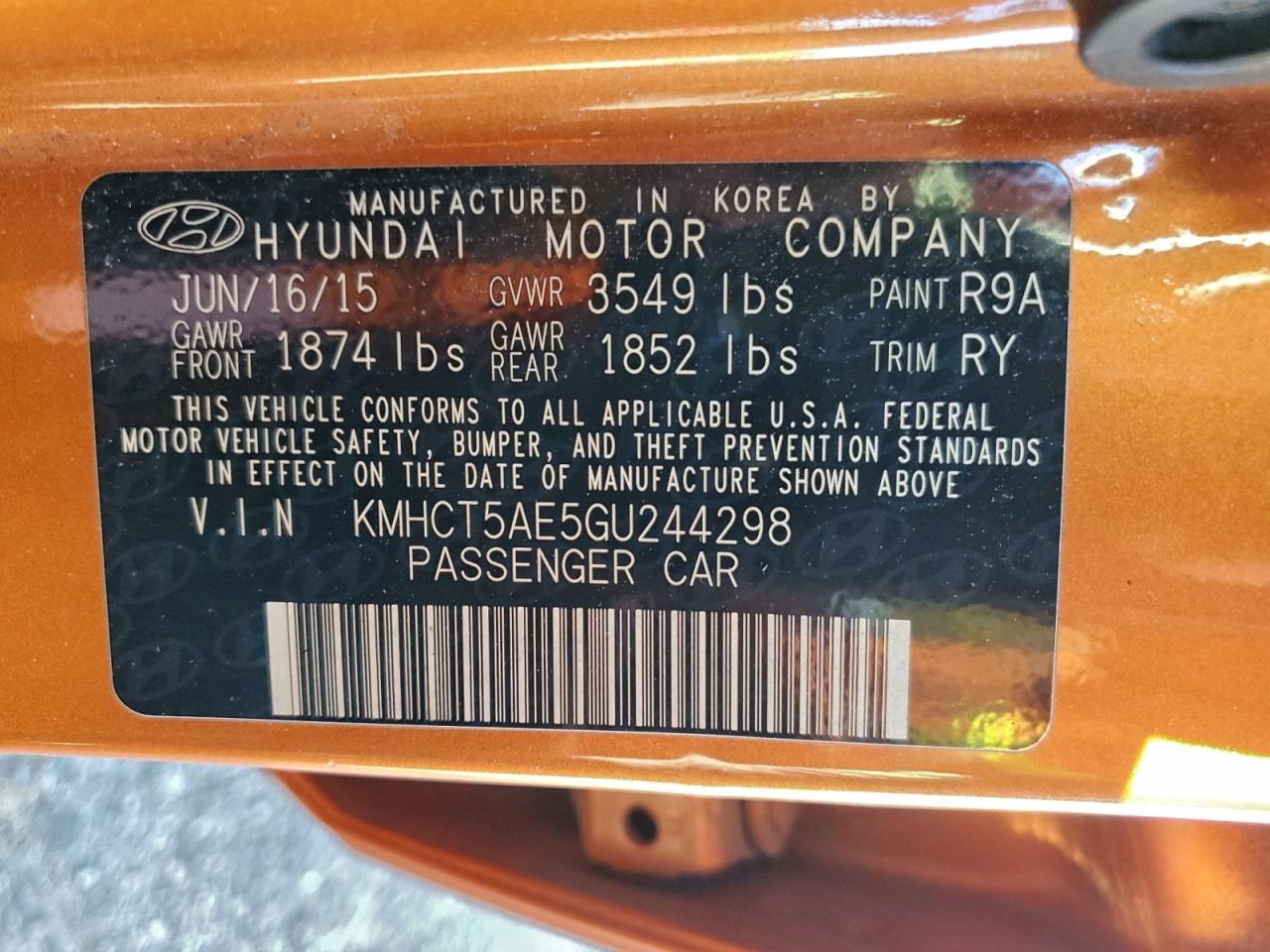 2016 HYUNDAI ACCENT SE photo 12