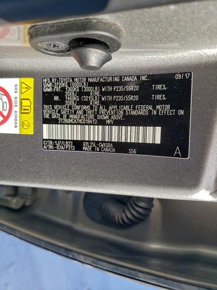 2017 LEXUS RX 450H BASE photo 12