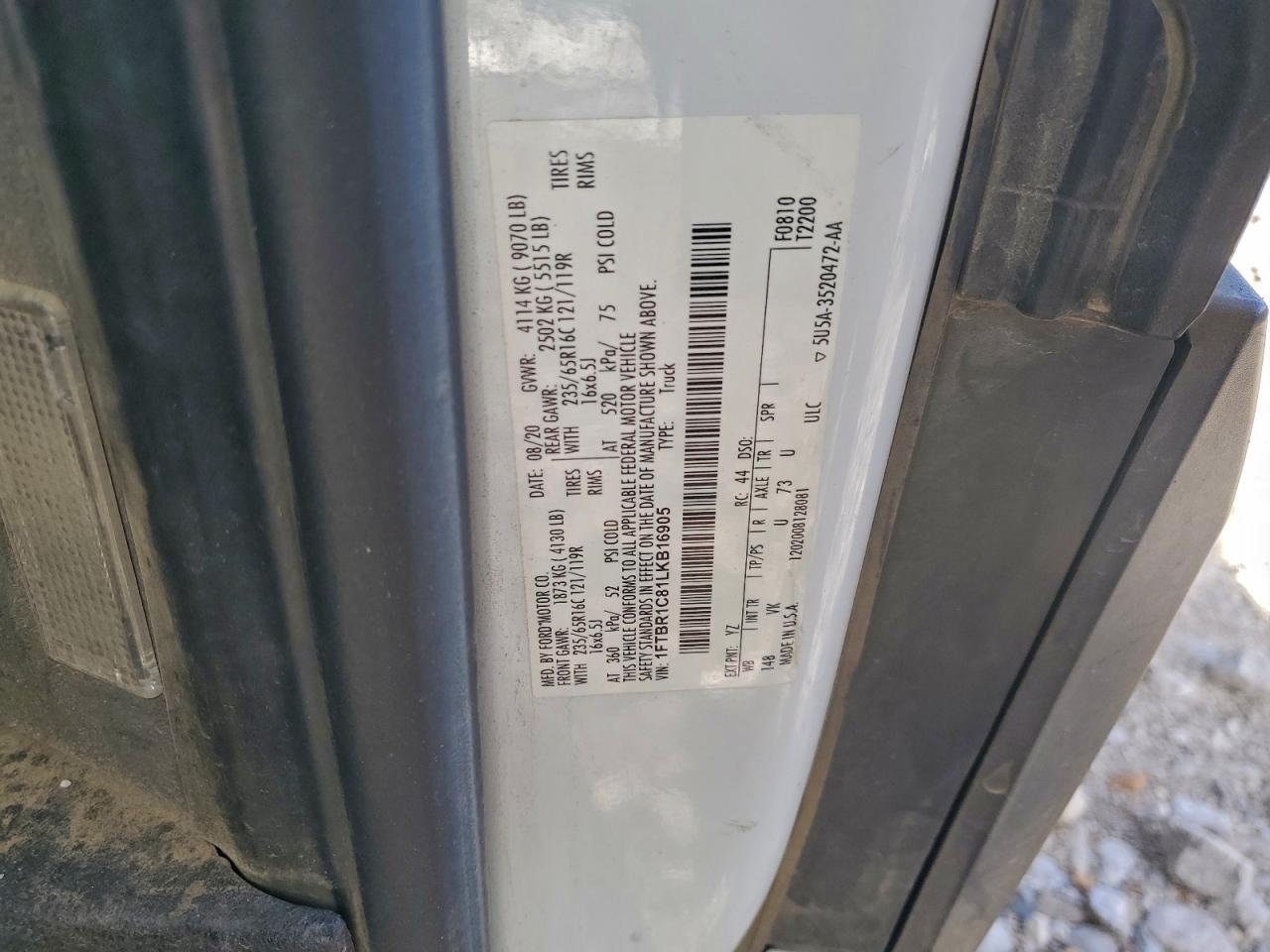 2020 FORD TRANSIT T-250 photo 14