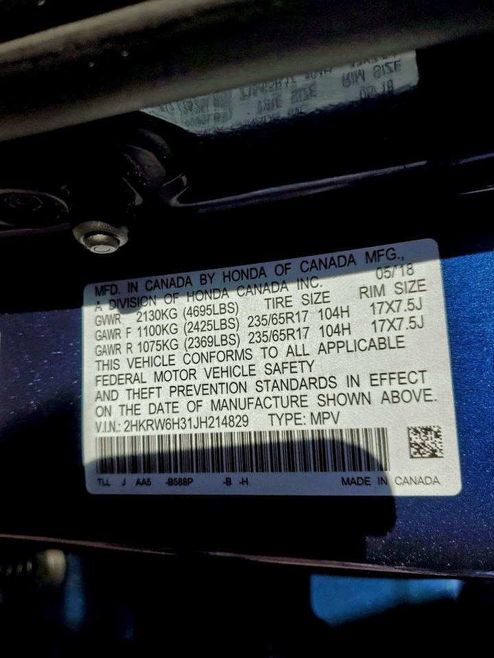 2018 HONDA CR-V LX photo 14
