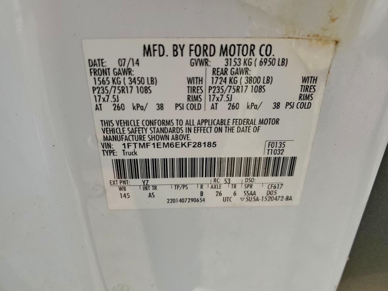 2014 FORD F150 photo 13