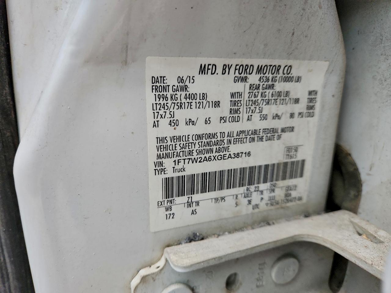 2016 FORD F250 SUPER DUTY photo 23