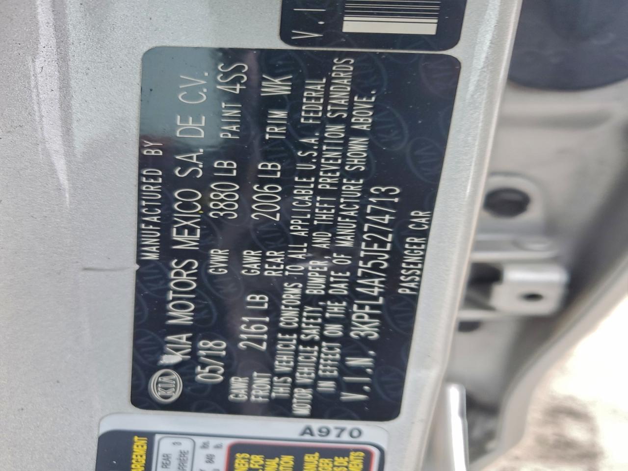 2018 KIA FORTE LX photo 13