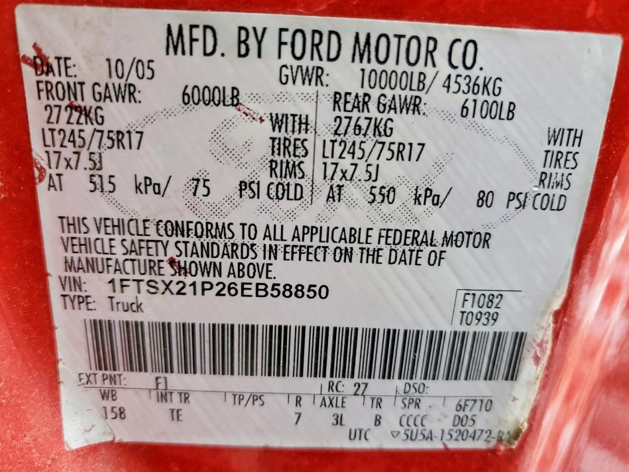 2006 FORD F250 SUPER DUTY photo 12