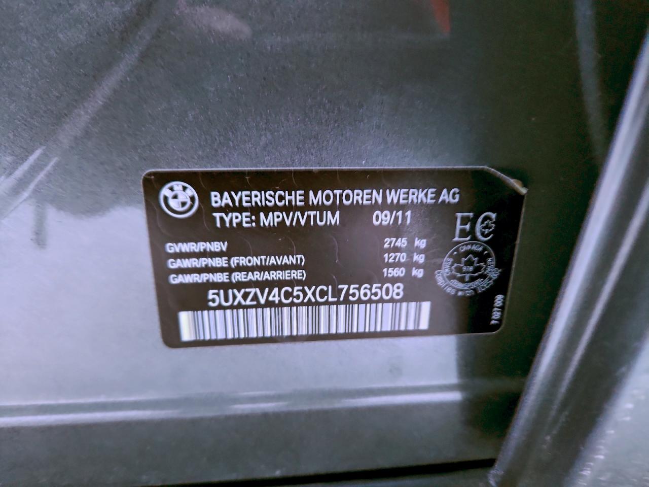 2012 BMW X5 XDRIVE35I photo 13