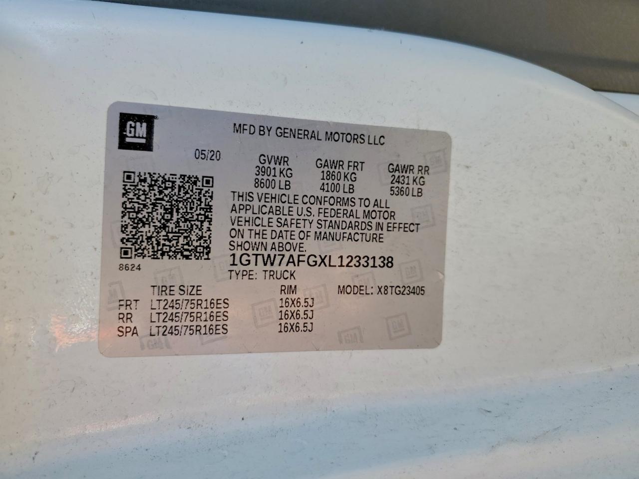 2020 GMC SAVANA DELIVERY VAN photo 12