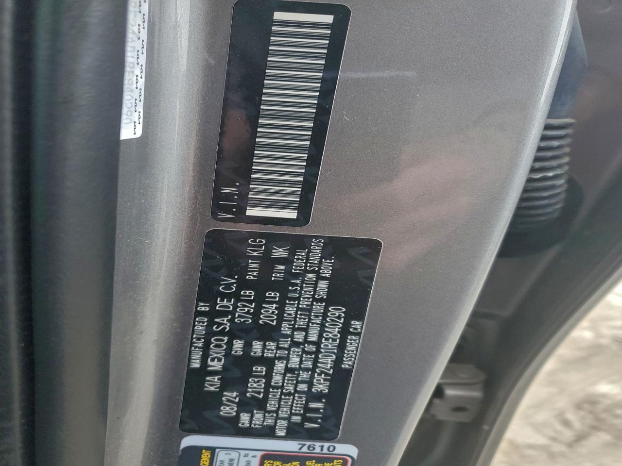 2024 KIA FORTE LX photo 13