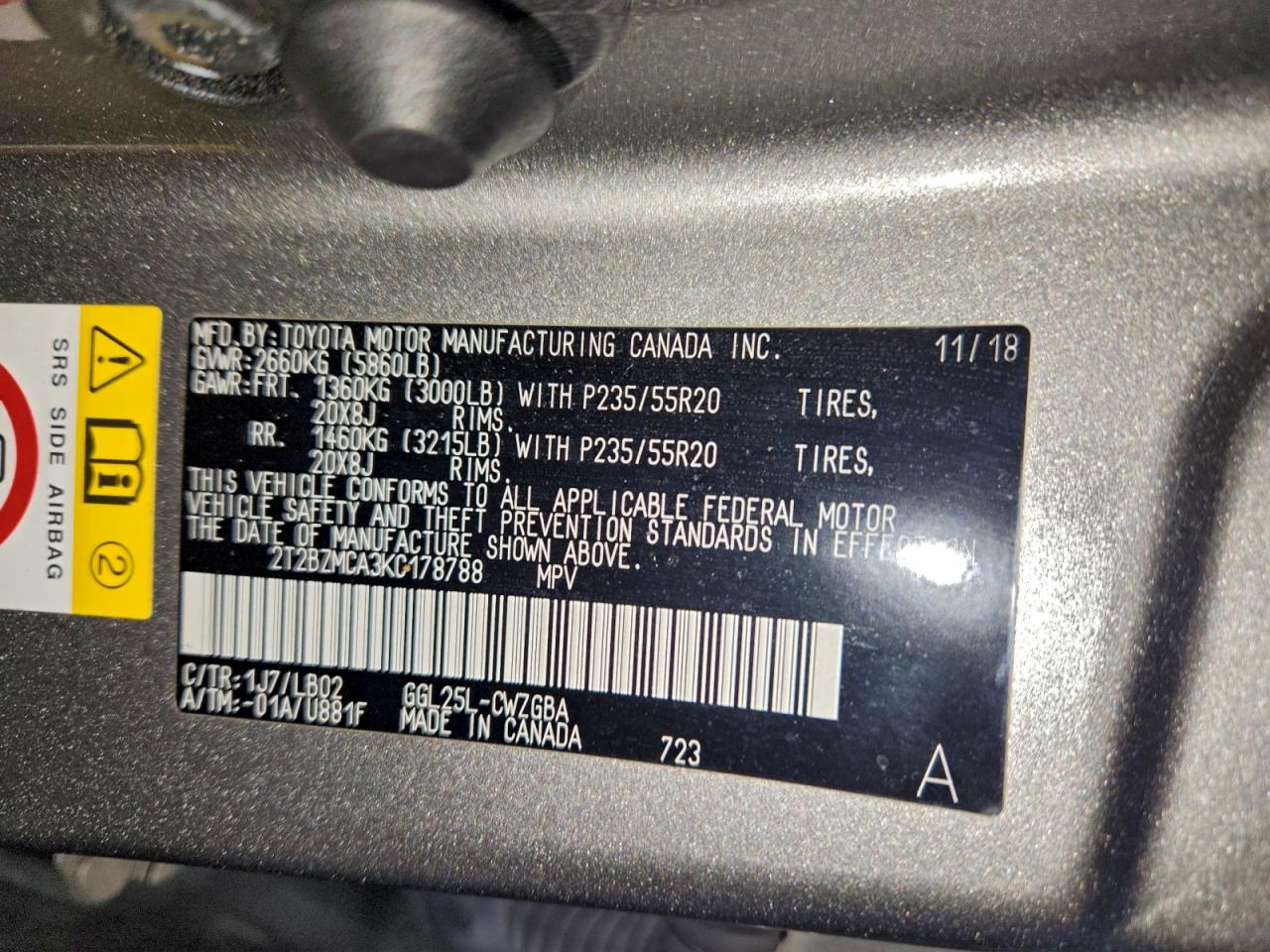 2019 LEXUS RX 350 BASE photo 25
