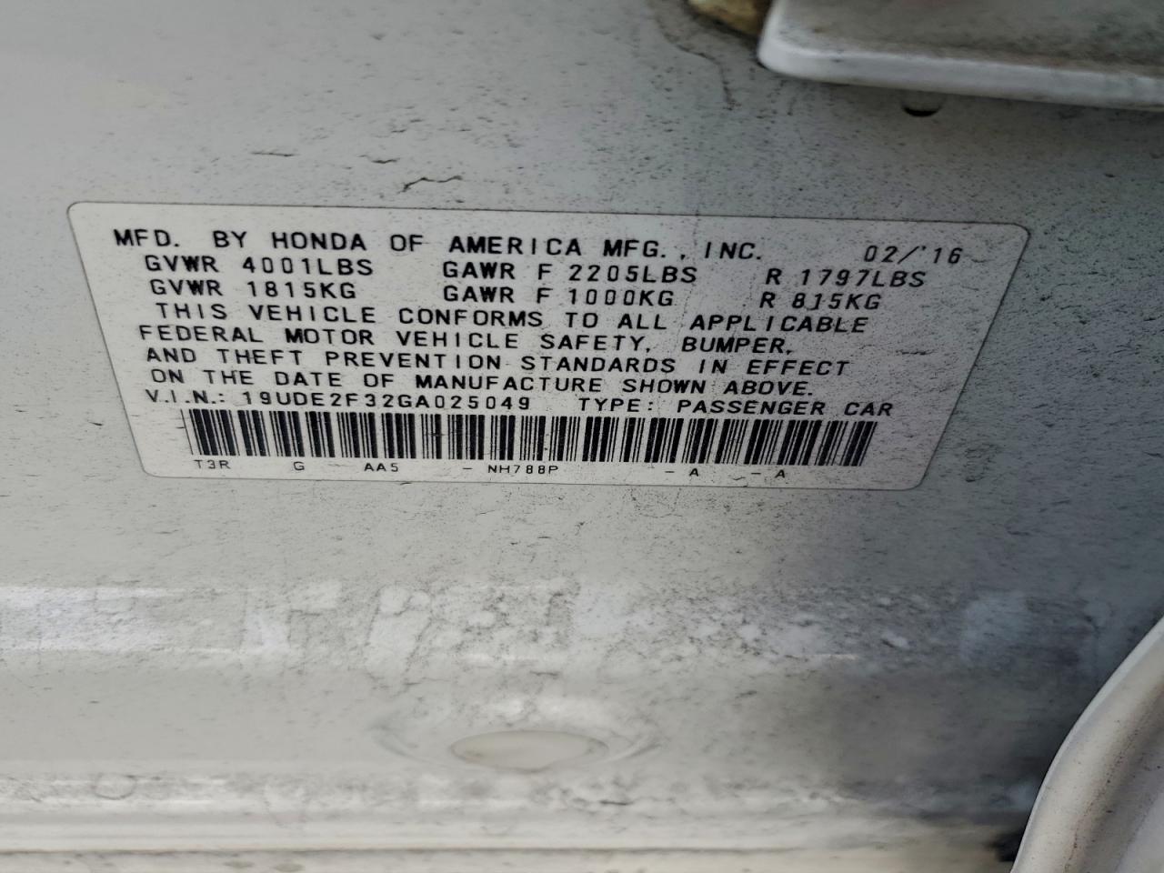2016 ACURA ILX BASE WATCH PLUS photo 12