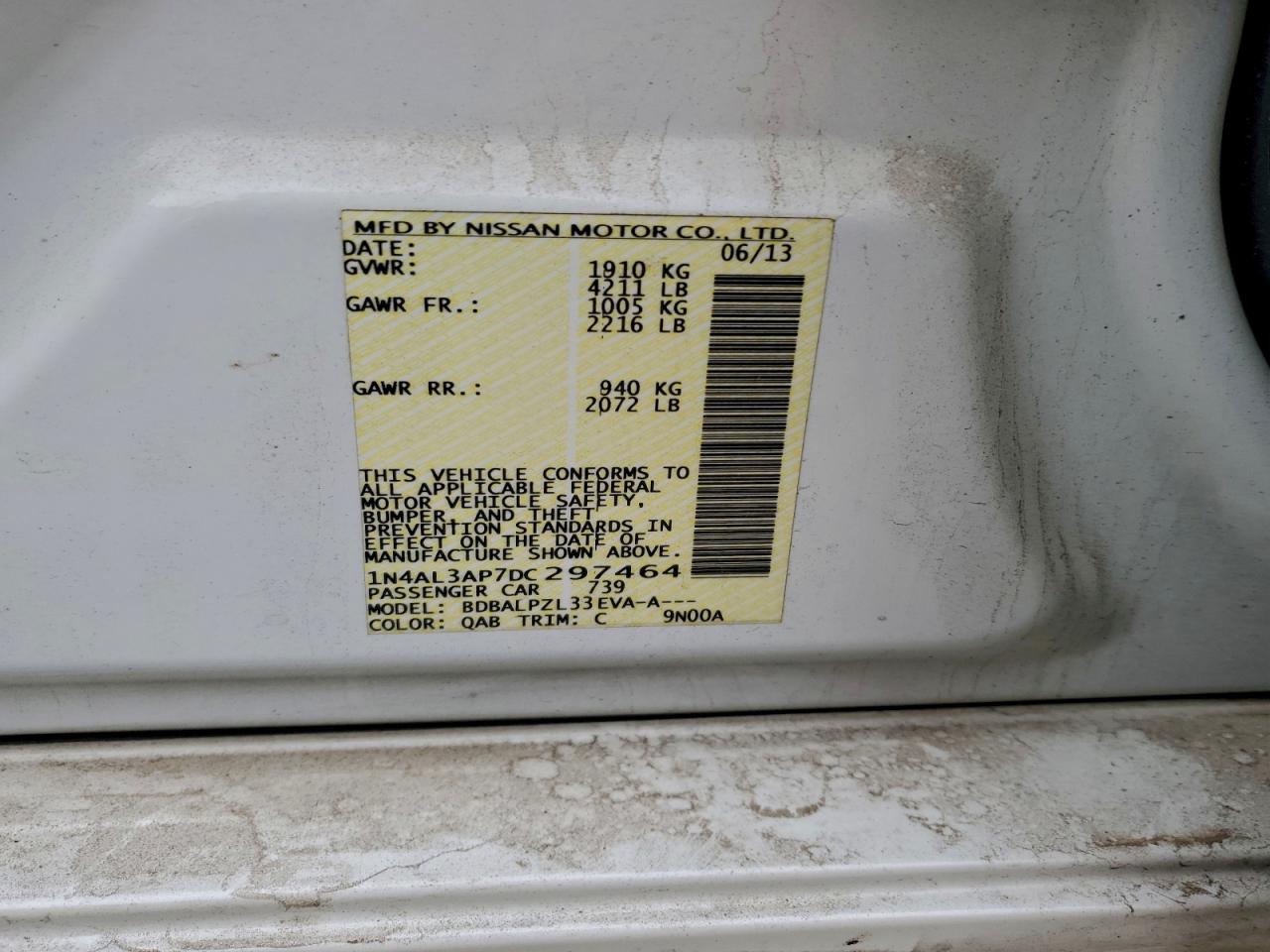 2013 NISSAN ALTIMA 2.5 photo 13