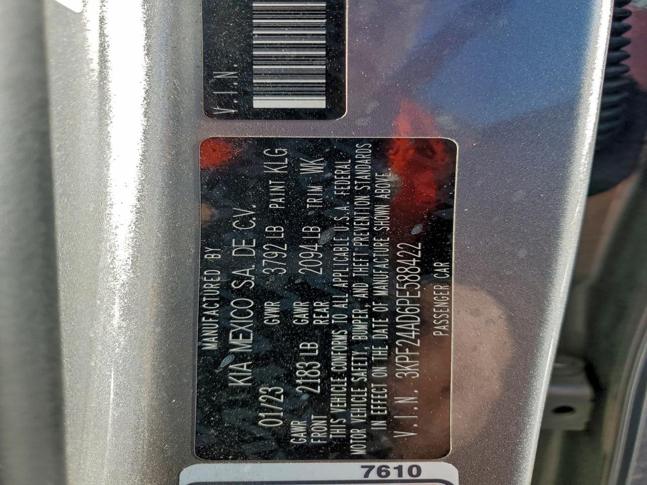 2023 KIA FORTE LX photo 12