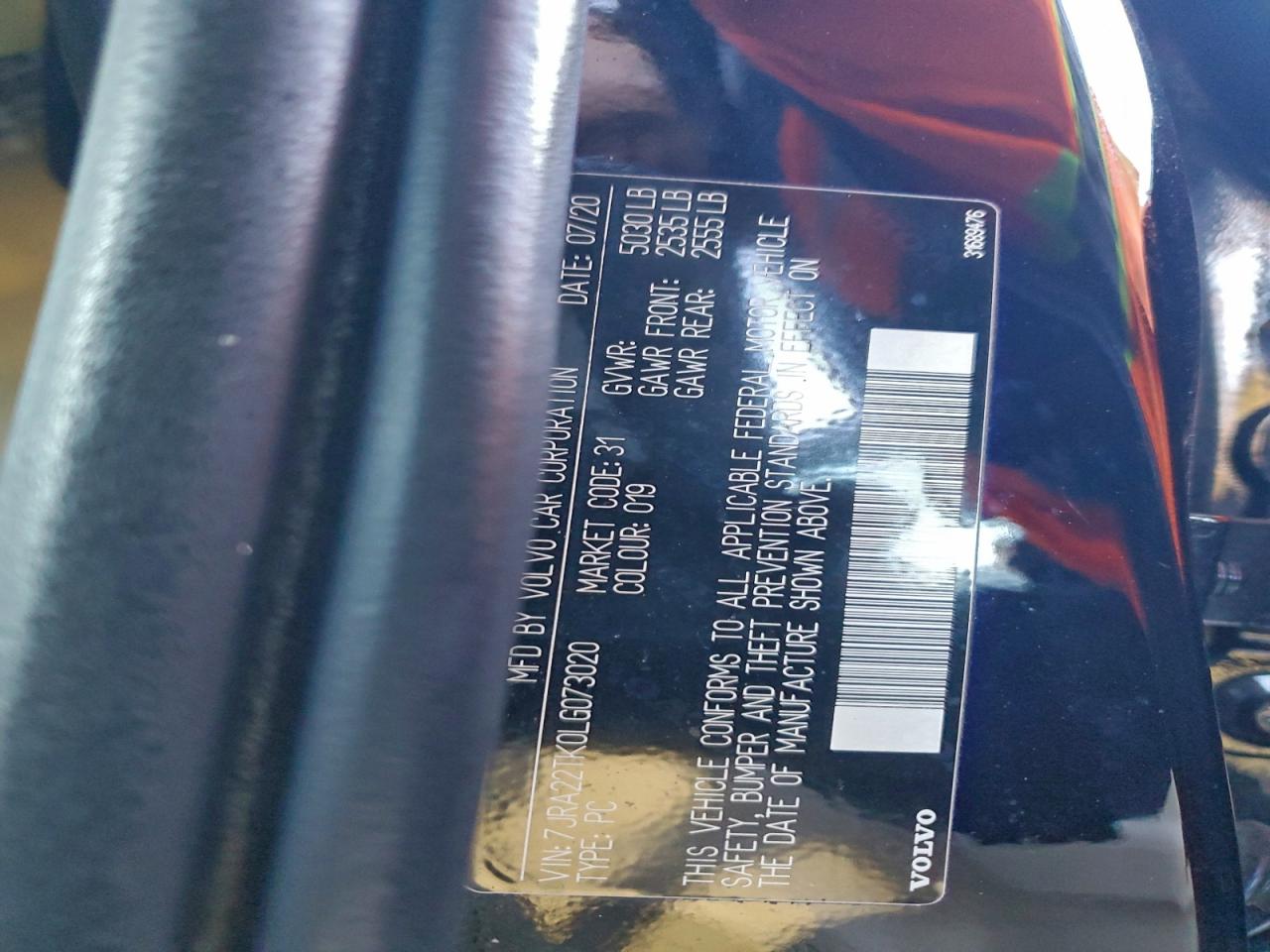 2020 VOLVO S60 T6 MOMENTUM photo 12