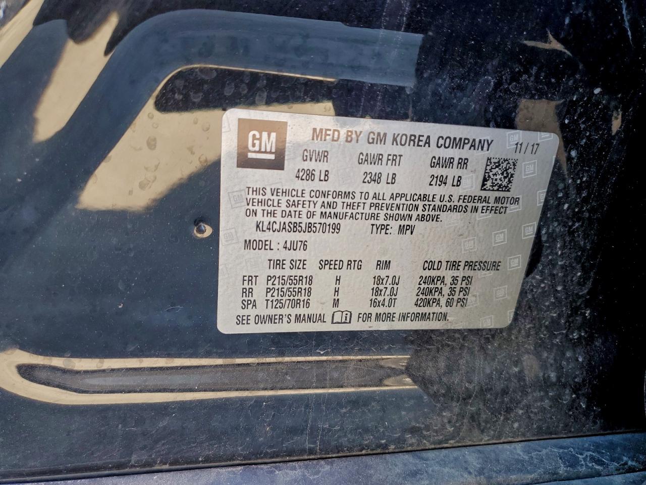 2018 BUICK ENCORE PREFERRED photo 12