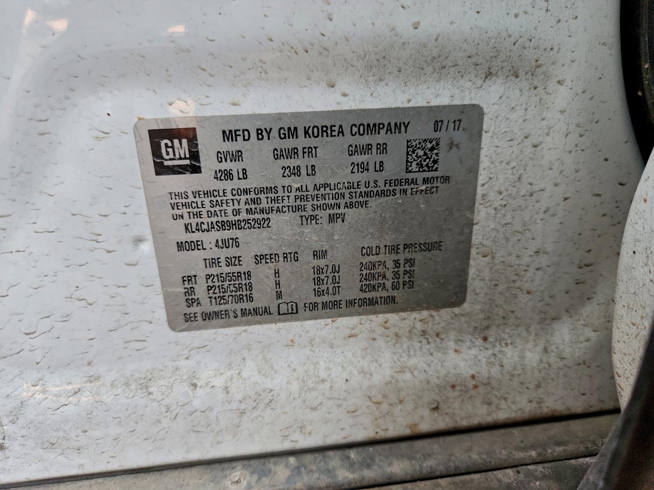 2017 BUICK ENCORE PREFERRED photo 14
