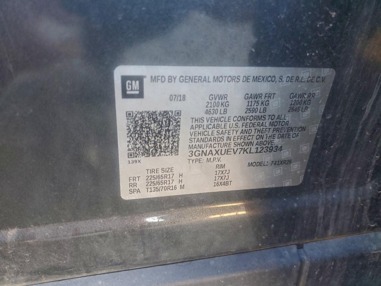 2019 CHEVROLET EQUINOX LT photo 13