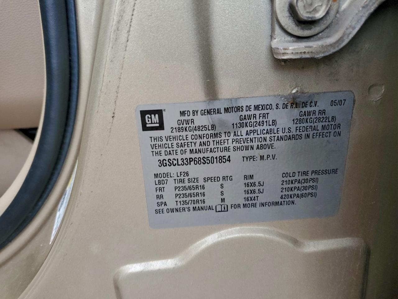 2008 SATURN VUE XE photo 13