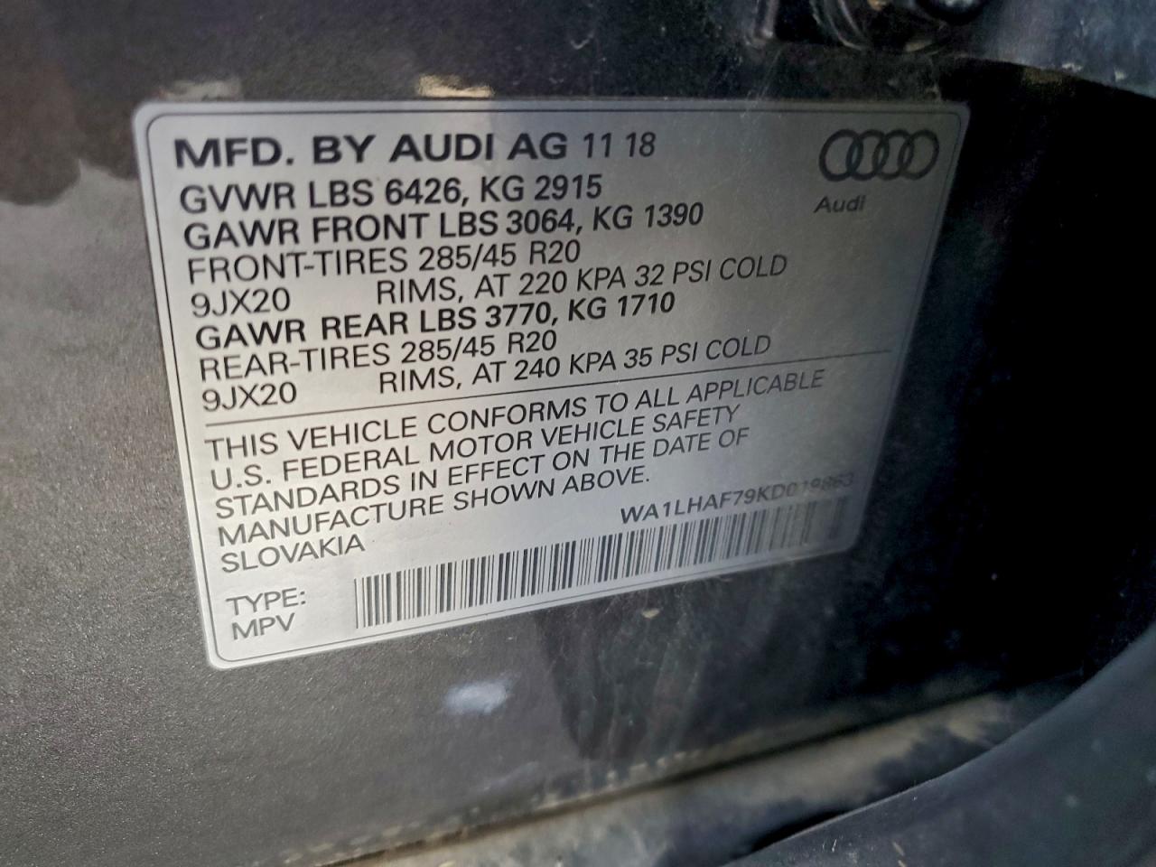 2019 AUDI Q7 PREMIUM PLUS photo 13