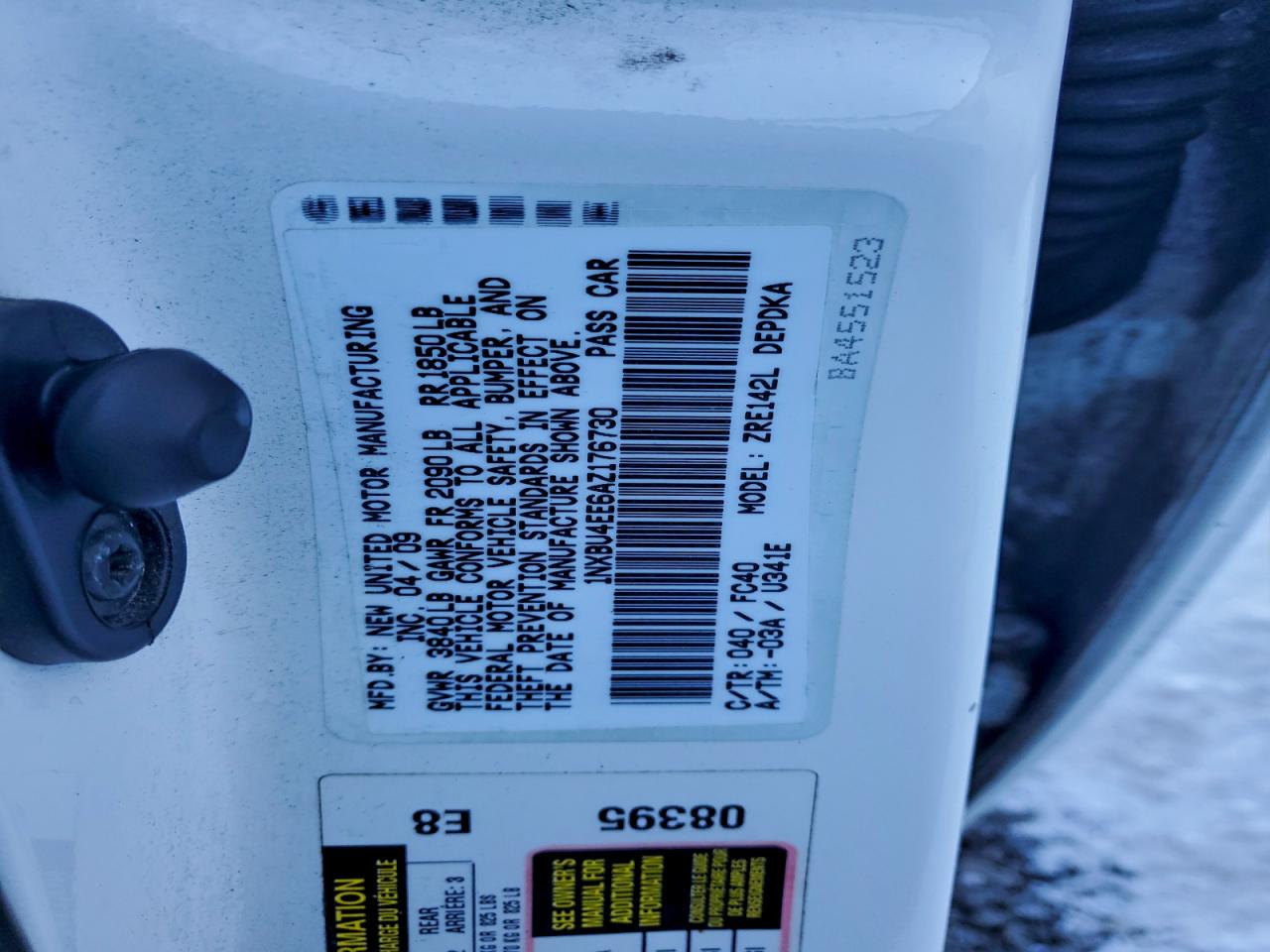 2010 TOYOTA COROLLA BASE photo 12