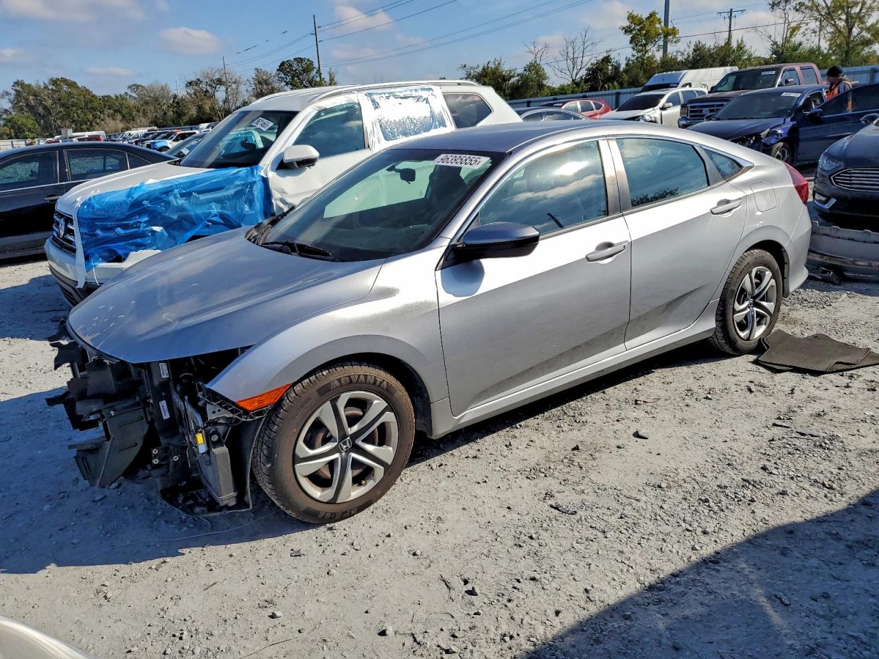 2016 HONDA CIVIC LX — FRONT END damage — photo 1