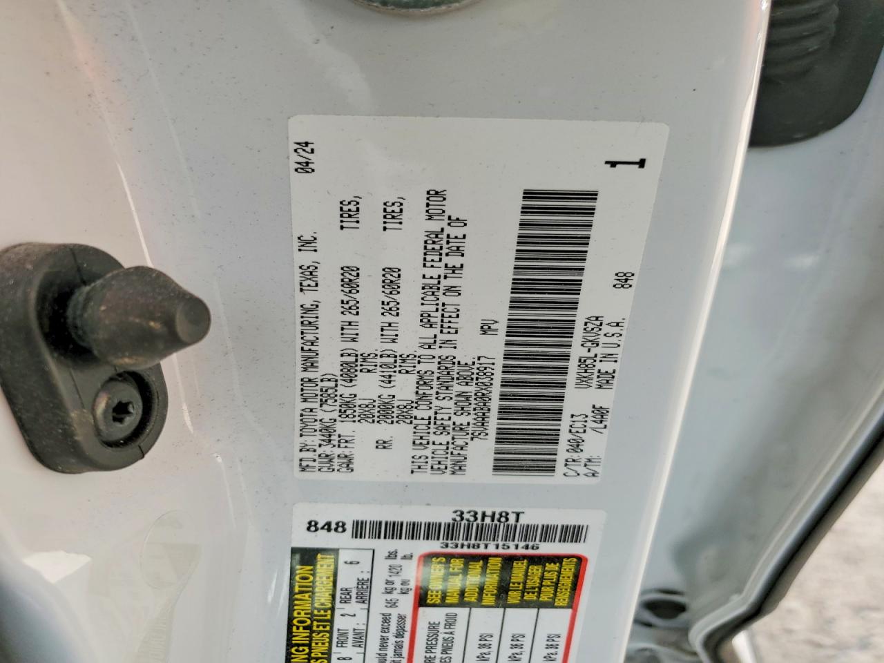2024 TOYOTA SEQUOIA SR5 photo 13