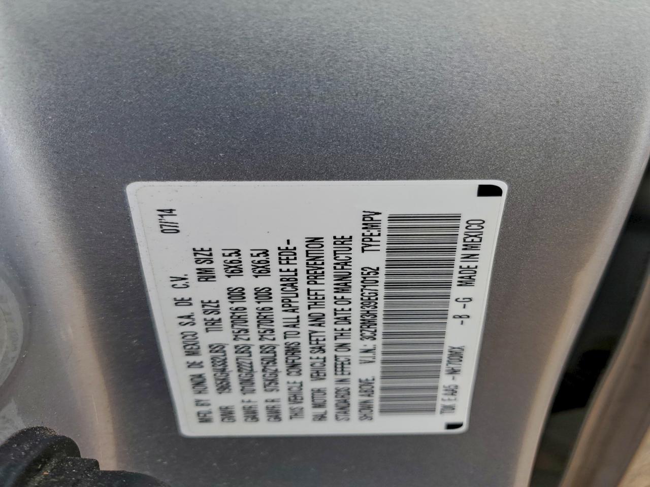 2014 HONDA CR-V LX photo 12