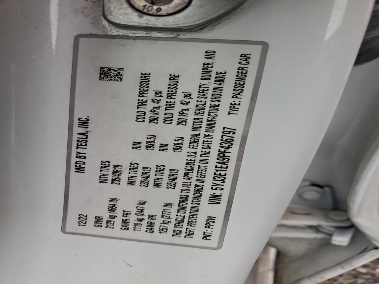 2023 TESLA MODEL 3 photo 12