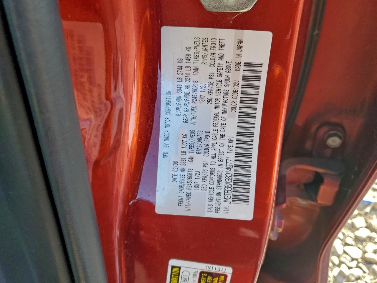 2008 MAZDA CX-9 photo 23