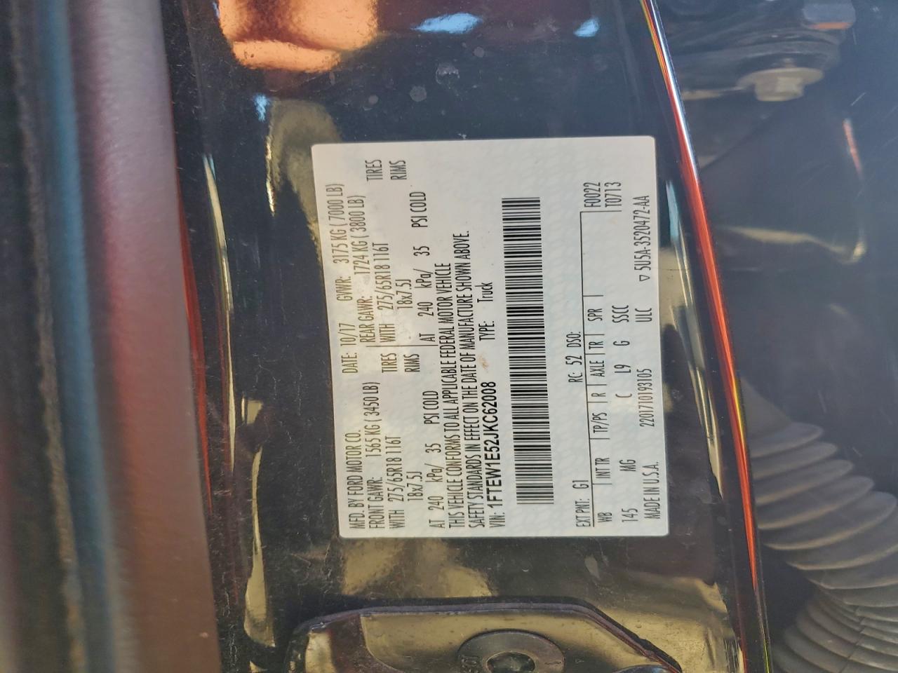 2018 FORD F150 SUPERCREW photo 12