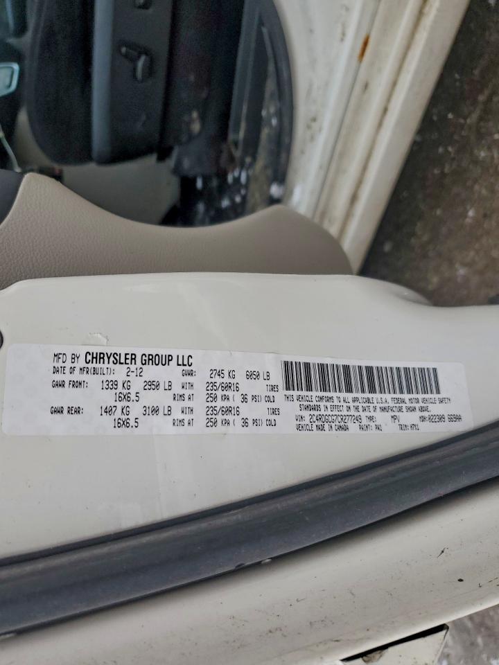 2012 DODGE GRAND CARAVAN SXT photo 13