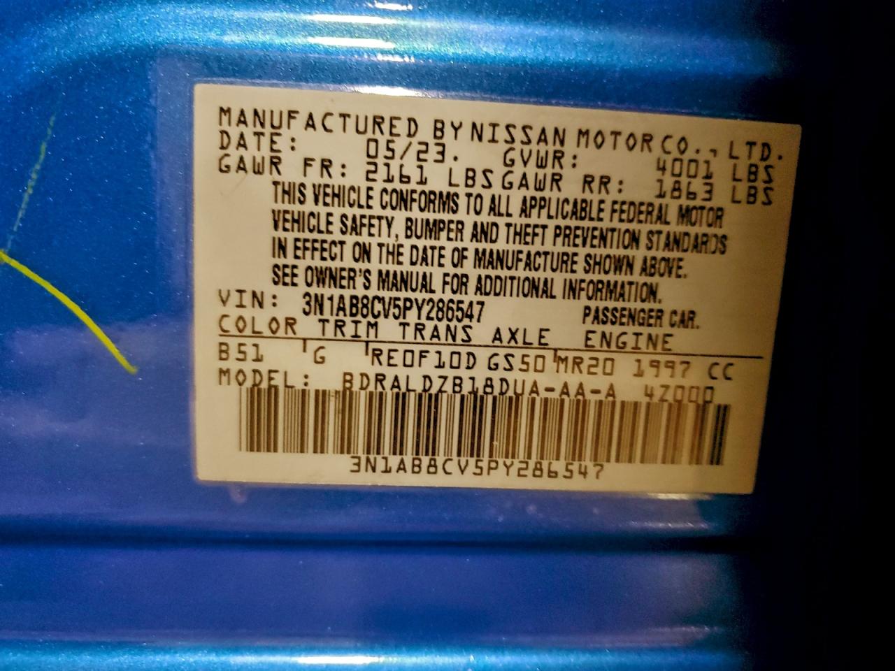 2023 NISSAN SENTRA SV photo 12