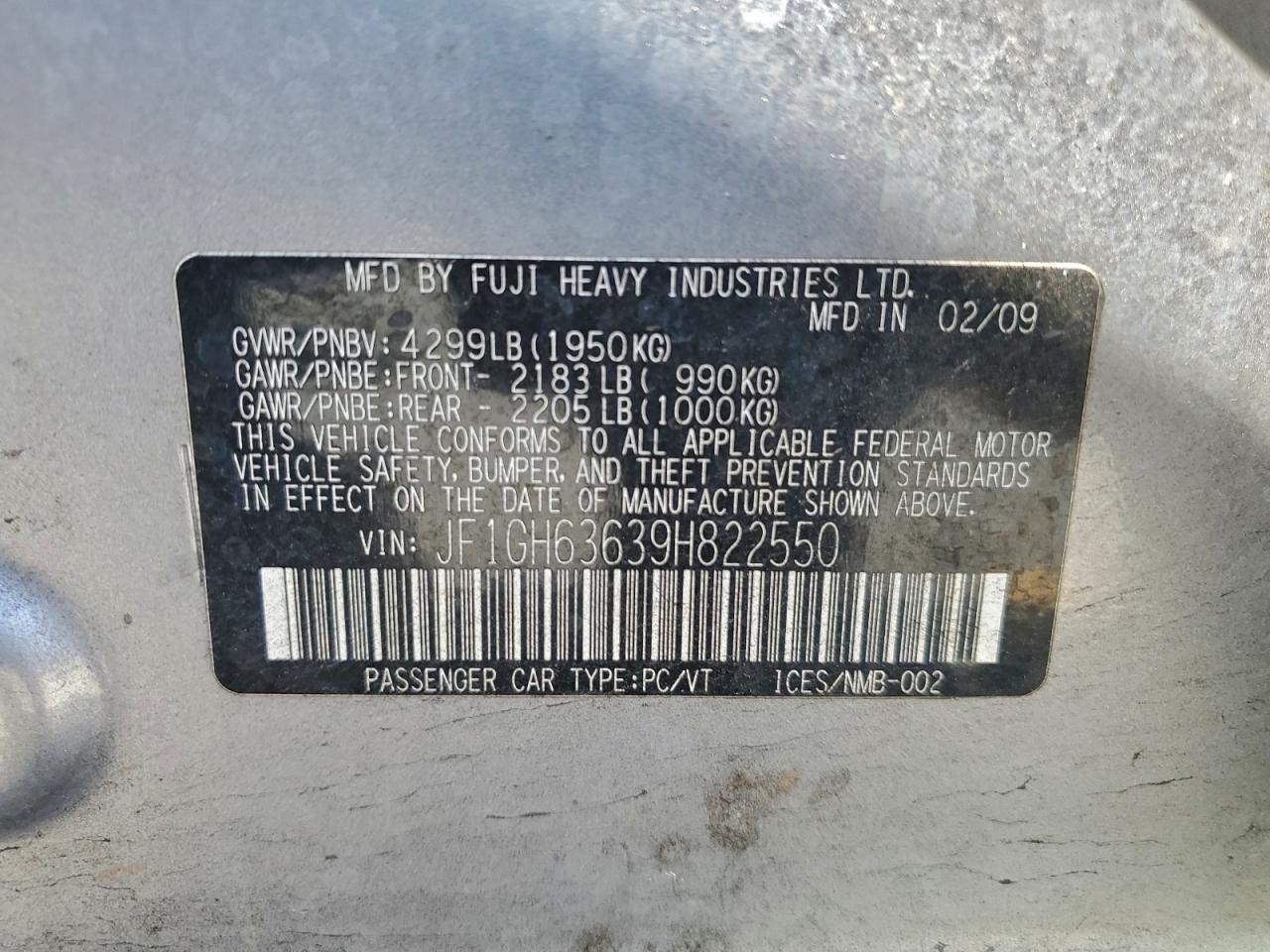 2009 SUBARU IMPREZA OUTBACK SPORT photo 12