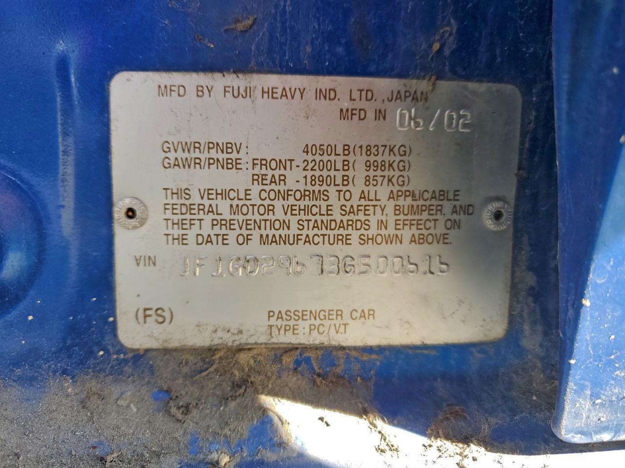 2003 SUBARU IMPREZA WRX photo 25