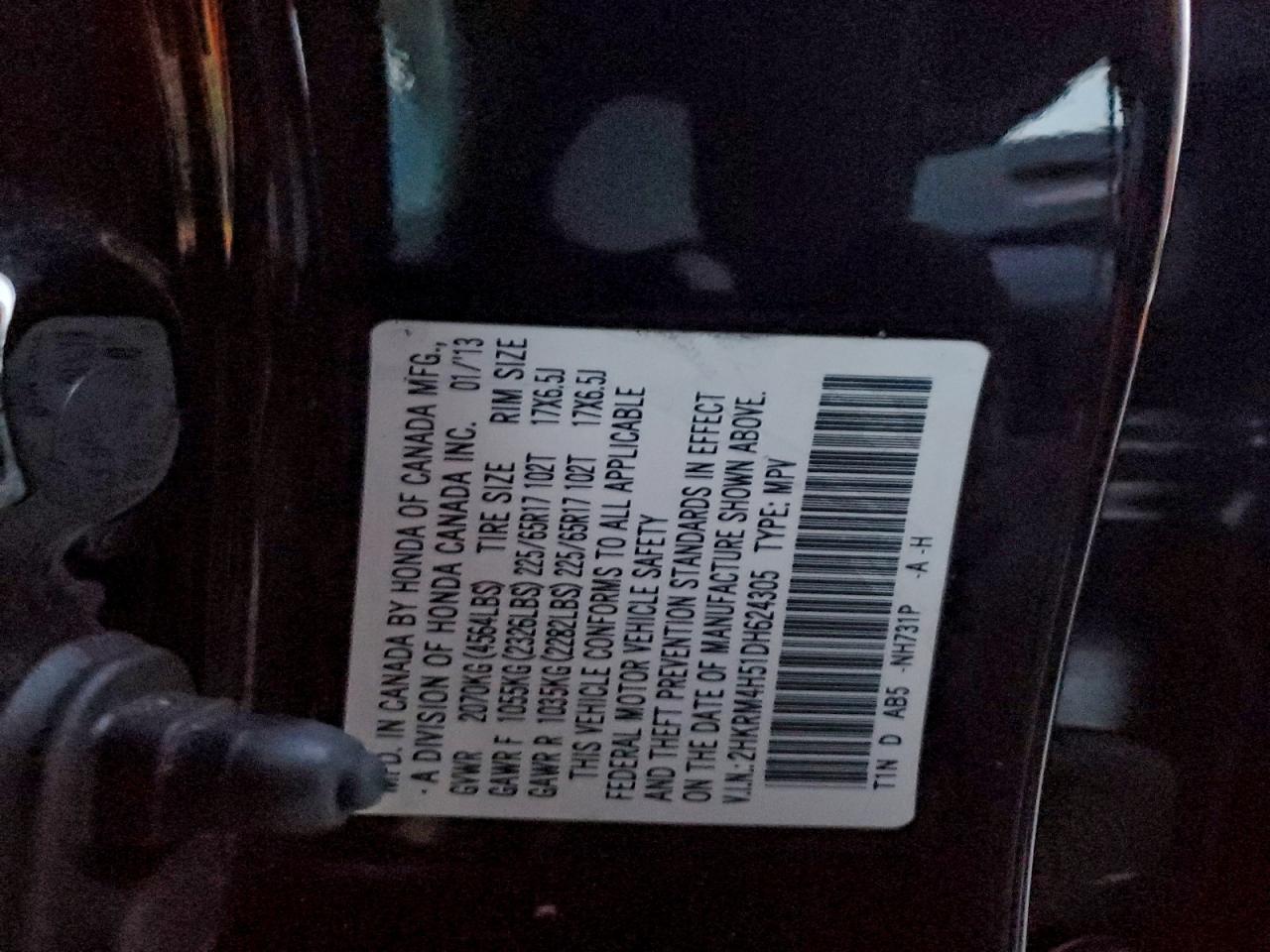2013 HONDA CR-V EX photo 13