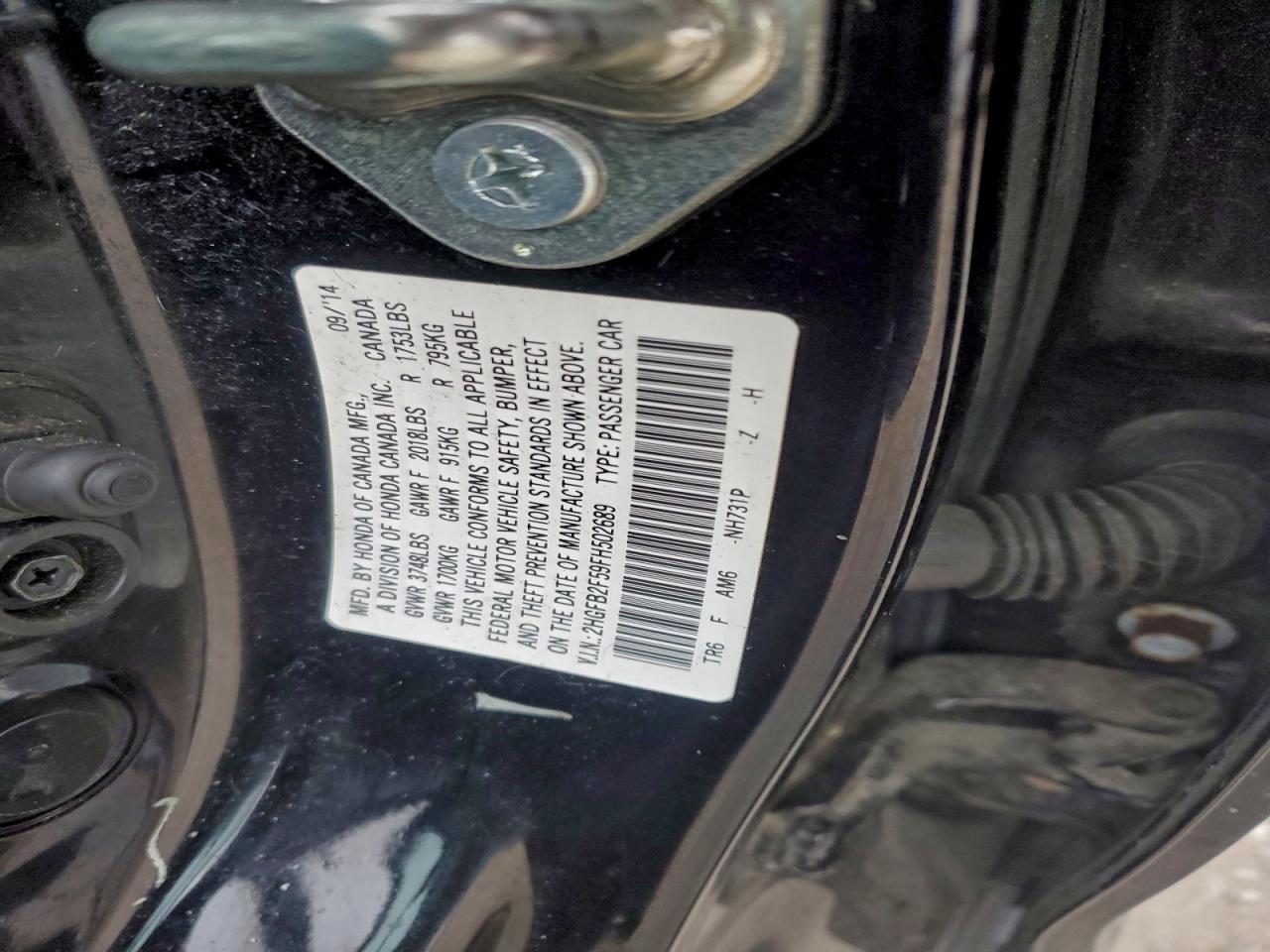 2015 HONDA CIVIC LX photo 12