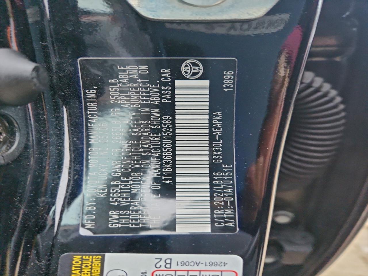 2006 TOYOTA AVALON XL photo 12