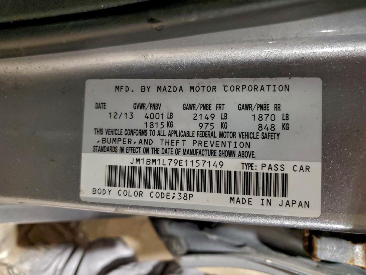 2014 MAZDA 3 TOURING photo 13