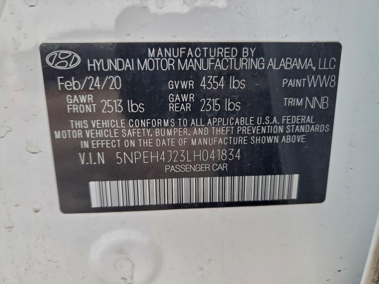2020 HYUNDAI SONATA LIMITED photo 12