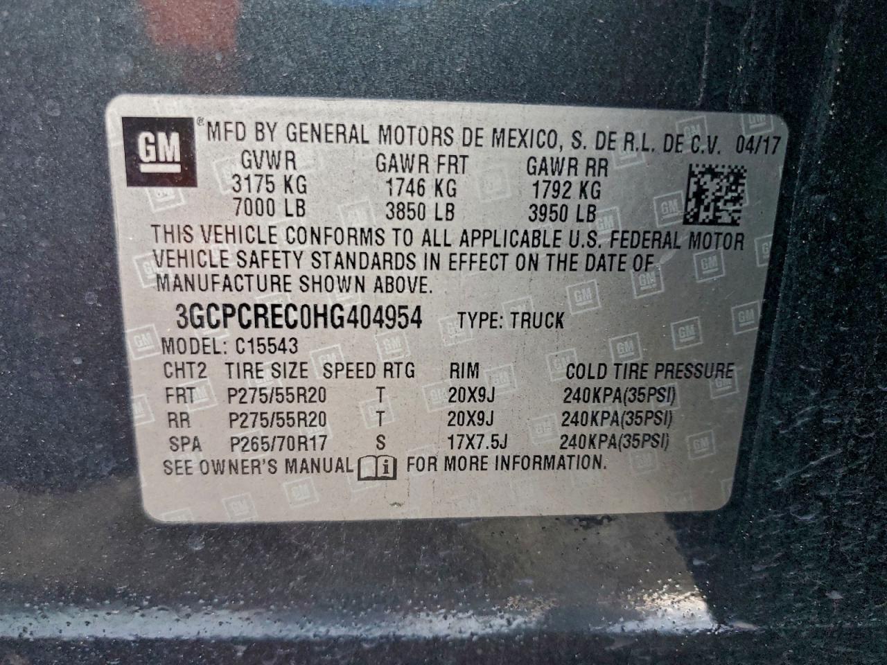 2017 CHEVROLET SILVERADO C1500 LT photo 12