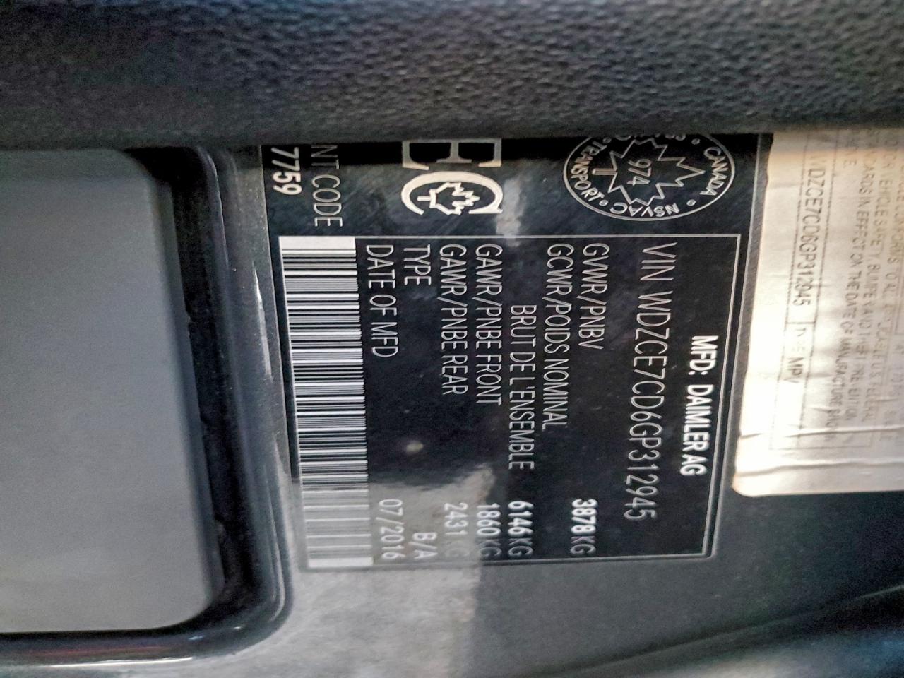 2016 MERCEDES-BENZ SPRINTER 2500 photo 14