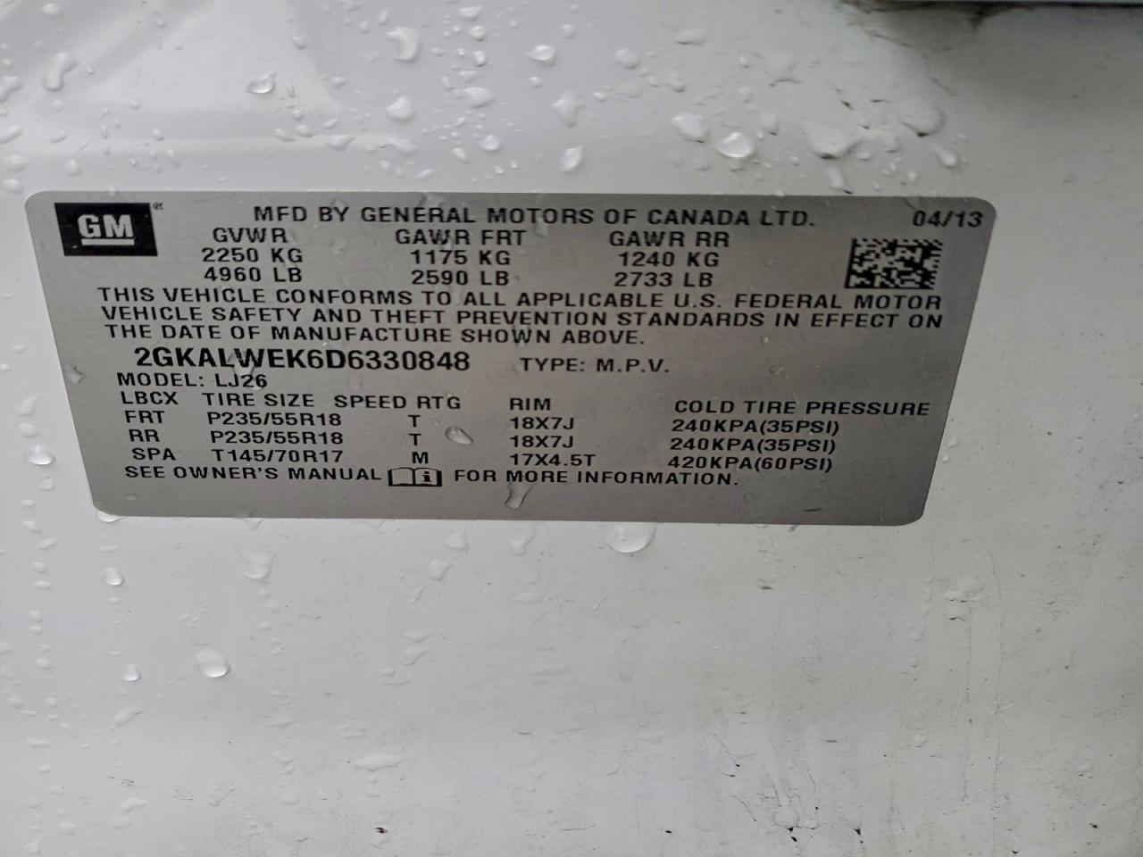 2013 GMC TERRAIN SLT photo 13