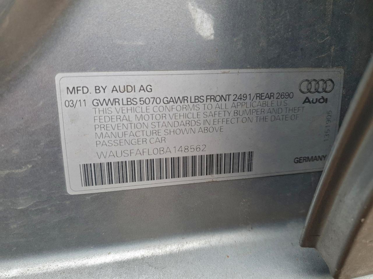 2011 AUDI A4 PREMIUM photo 12